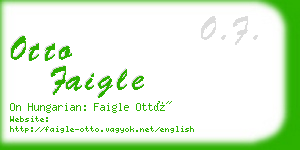 otto faigle business card